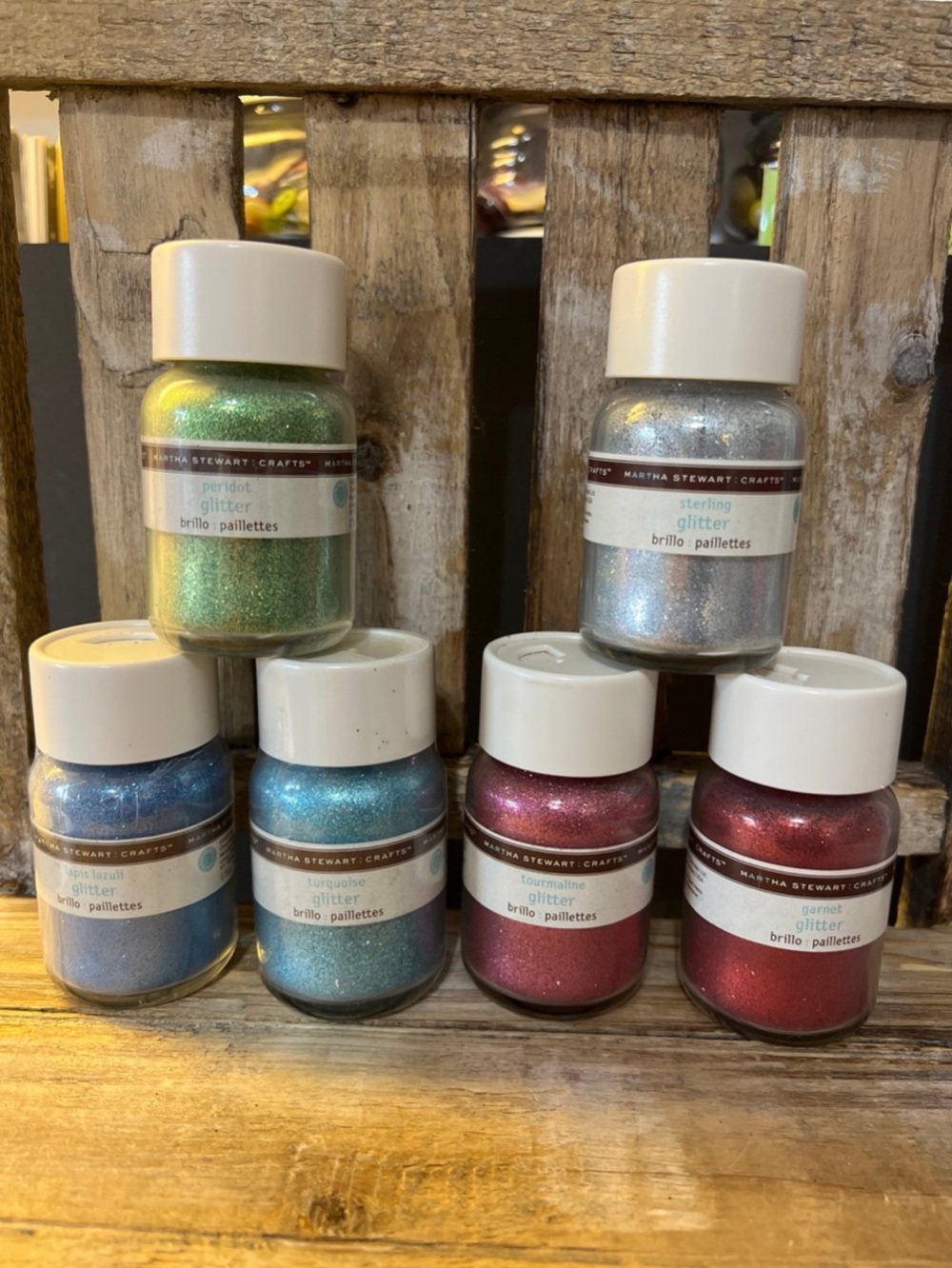 Martha Stewart Glitter Assortment - 6 - 1.5 oz bottles